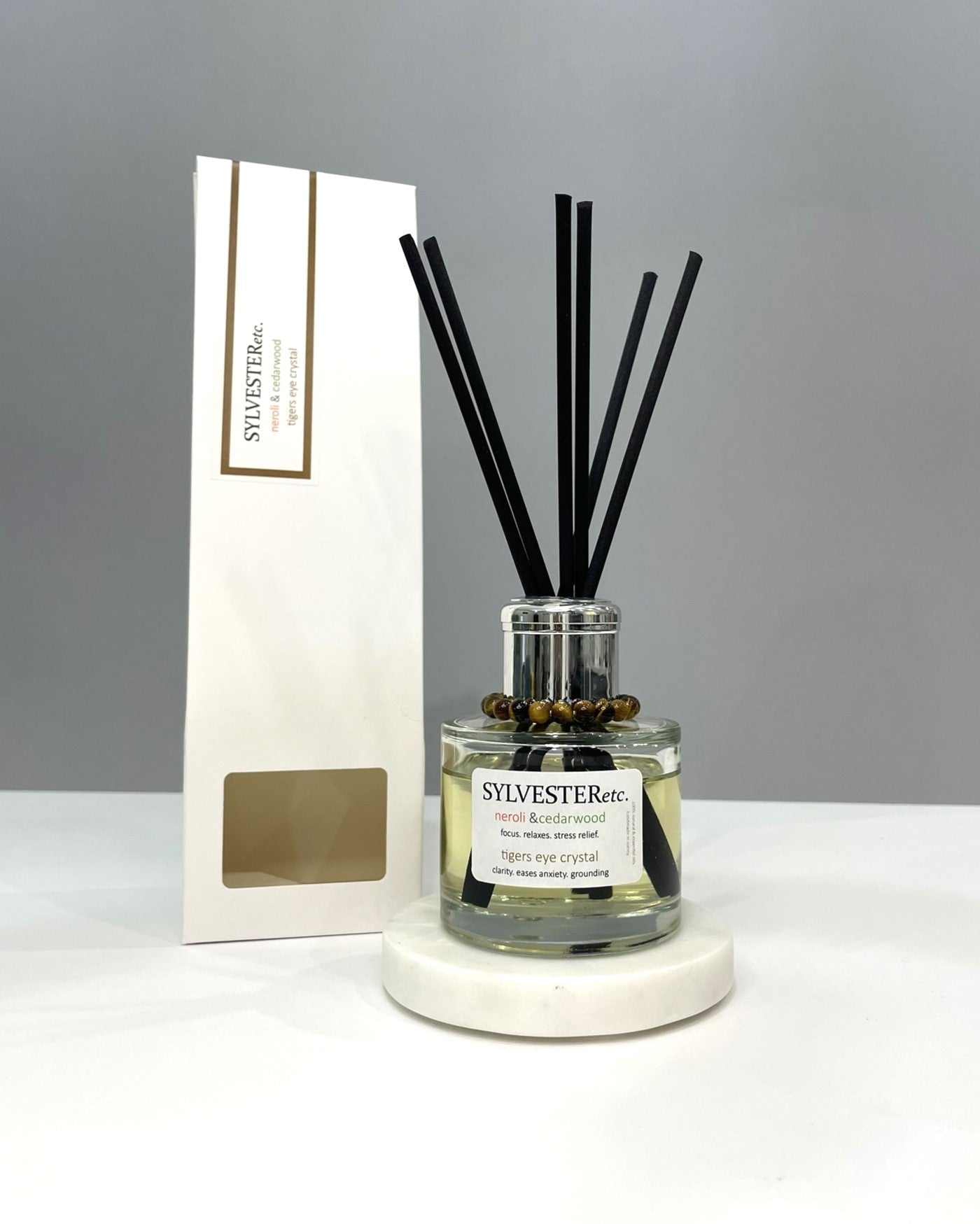 Neroli & Cedarwood Tigers Eye Crystal Reed Diffuser