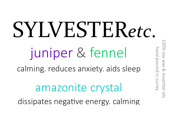 NEW Juniper & Fennel Amazonite Crystal Candle