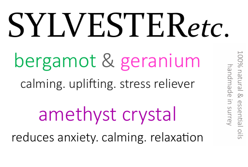 NEW Bergamot & Geranium Amethyst Crystal Reed Diffuser
