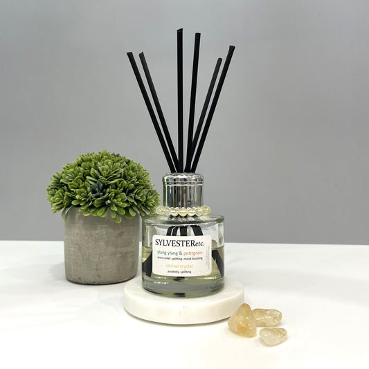 Ylang Ylang & Petitgrain Citrine Crystal Reed Diffuser