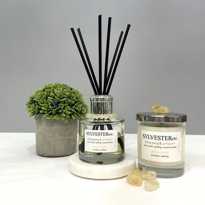 Ylang Ylang & Petitgrain Citrine Crystal Reed Diffuser