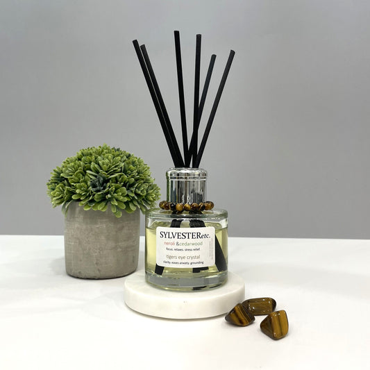 Neroli & Cedarwood Tigers Eye Crystal Reed Diffuser